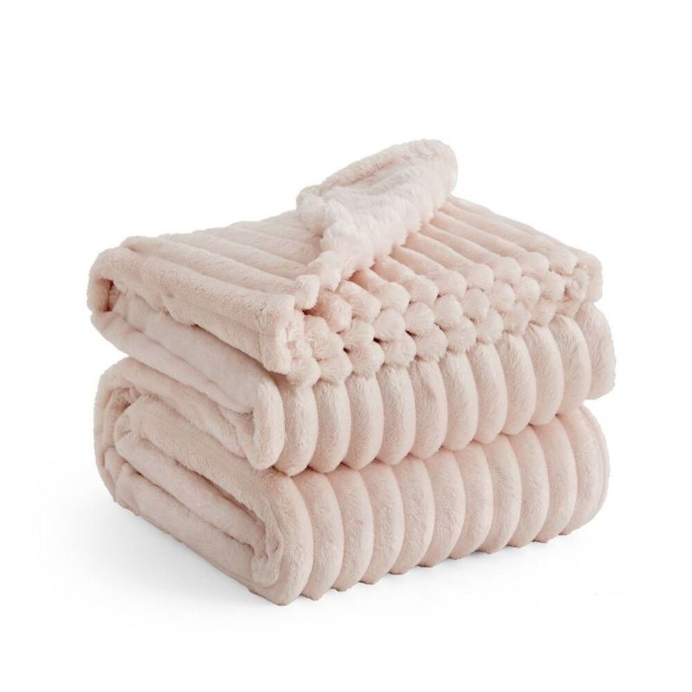 Bedsure -  Twin/Twin XL Plush Blanket Crystal Pink Pink